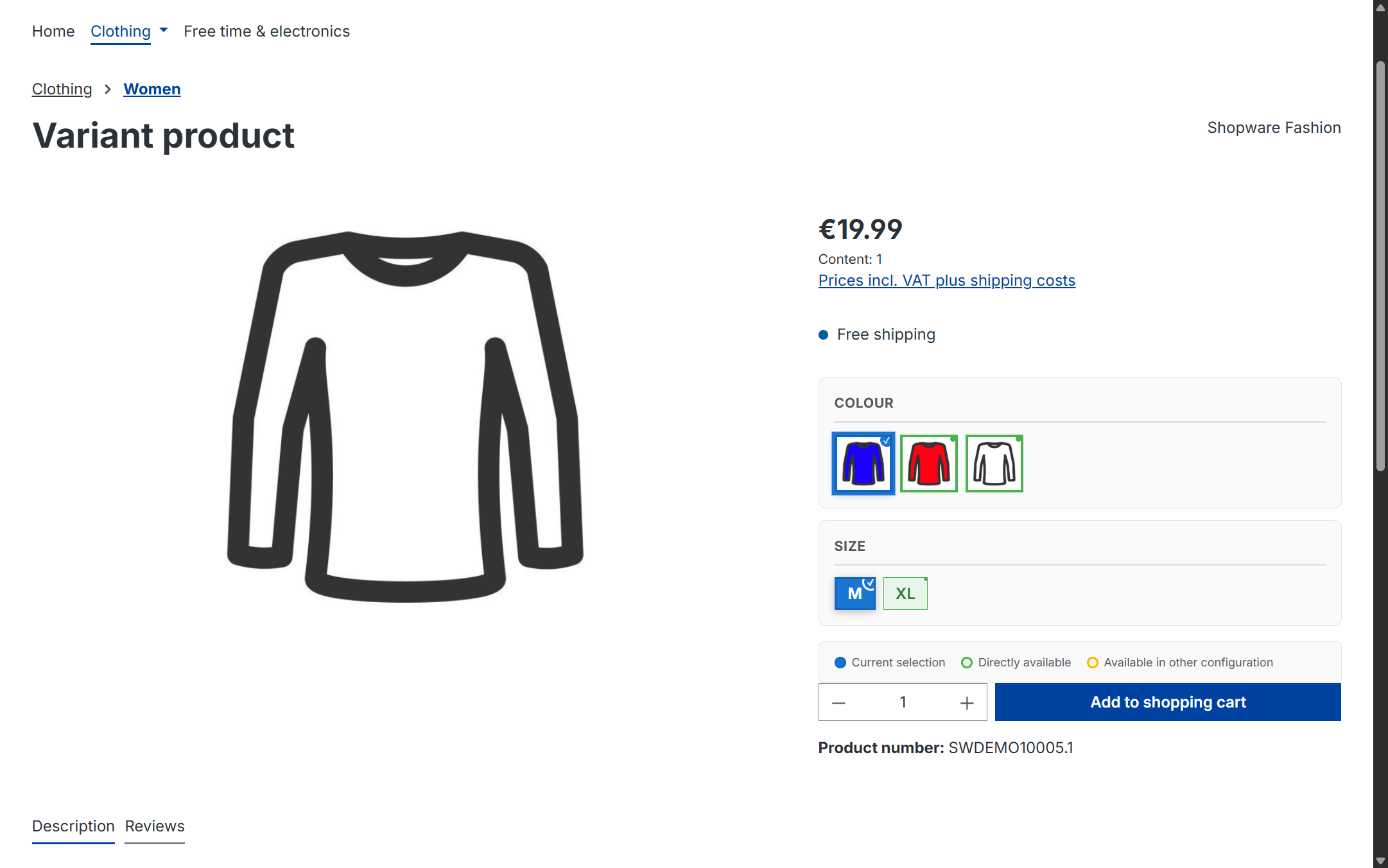 Produktkonfigurator mit 3-Farben-System